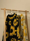 Riolio Flocking Floral Sweaters Men Baggy Spring Autumn Japanese Style Retro   High Street Harajuku Knitwear Slouchy Ins