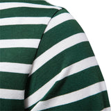 Riolio 100% Cotton Long Sleeve T shirts Men Contrast Striped O-neck Men's T-shirt New Spring Autumn Quality Brand Men Clothing