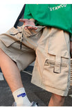 Riolio Mens Summer Cargo Shorts Multi Pocket Casual Outdoor Sports Workwear Lightweight Comfortable Hiking Shorts Trendy Fashion