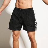 Riolio  Mens Quick-Drying Zipper Casual Swimming Trunks Streetwear Fashion Breathable Personality Beach Shorts Men'S Clothing New
