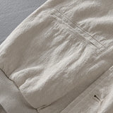 Riolio New Designer Italy Quality Linen Hooded Jacket For Men Casual Trend Spring Autumn Outerwear Blazer Top Clothes Chaquetas Jaqueta