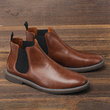 Riolio Men Chelsea Boots Brand Retro Comfortable Fashion Men Boots