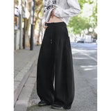 Riolio  Men's Casual Wide-Leg Sweatpants Long Outdoor Sport Trousers Comfortable Loose Fit Men's Pants