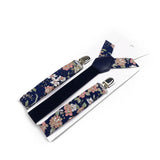 Riolio  Floral Cotton 2 Sizes Suspenders Parent Child Sets Men Women Kids Braces Adjustable Straps Male Pants Shirt Skirt Accessory Gift