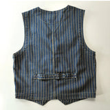 Riolio Waed Cotton Denim Vest American Casual Vintage Sle Button up Ameika Khaki oulder Pad Linen Pants Spring Season