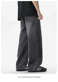 Riolio  Men's Jeans American Loose Wide-leg Loose Straight Casual Trousers Street Hip-hop Baggy Jeans Black Grey  Blue Streetwear Men