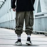 Riolio  China-Chic Fashion Safari Style Overalls Men's Tide Autumn Winter New Dark Hip Hop Fashion Legged Niche Cargo Pants