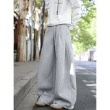 Riolio  Men's Casual Wide-Leg Sweatpants Long Outdoor Sport Trousers Comfortable Loose Fit Men's Pants