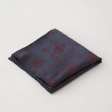 Riolio  24cm Korean Striped Plaid Pocket Square Men Young Boys Brown Casual Handkerchief Scarf Personalized Versatile Suit Pocket Towel