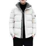 Riolio Waterproof Parkas Stand-up Collar Men's Autumn Winter Short Down Puffer Jackets Casual Windbreaker Snow Thick New In Jackets