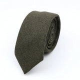 Riolio  Winter Men's 7cm Woven Daily Tie Casual Classic Solid Color Thick Necktie Business Offical Wedding Party Accessories Gifts
