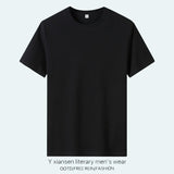 Riolio Summer Thin Japanese Sle Striped irt Men's ort Sve Loose Casual Iron-Free f Sve irt Trendy Brand Button Decor