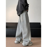 Riolio Men's Sweatpants High street patchwork Straight pants Korean Fashion  Wide Leg Straight Loose Track Pants Male Casual Trousers