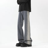 Riolio  Jeans men New Jacquard Fabric Denim Trousers man Straight Leg Long Pants Autumn Classic Style Casual Jeans for Men Wholesale