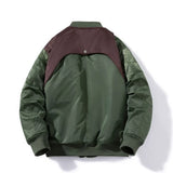 Riolio  America Retro Bomber Jackets for Men Spring Autumn Windbreaker Men Vintage Winter Padded Coats Outerwears Men Winter Clothes