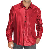 Riolio  Spring Autumn New Fashion Turn-down Collar Long Sleeve Fashion Shirt Man High Street Casual Loose Button Cardigan Sequined Tops