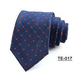 Riolio  Wholesale 8CM Men's Necktie Classic Ties For Man Wedding Business Party Polyester Dots Stripes Floral Jacquard Ascot Accessories