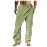 Riolio  Men'S Casual Pants Men'S Breathable Loose Beach Cotton Patch Men Elastic Camping Hiking Fishing Climbing Outdoor Sports Trousers