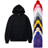 Riolio Men's and Women's Solid Color Pocket Hoodies Sports Fitness Sweatshirts Fashionable Casual Pullovers Multi Color