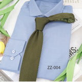 Riolio  Classic Knitted Neck Ties For Men Women 6cm Soft Narrow Green Navy Neckties Casual Shirt Daily Wear Suit Accessories Cravat Gift