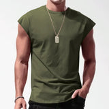 Riolio Summer Men's Mesh Gym Vest Quick Dry Loose Fitness Exercise Wide shoulder Sports Sleeveless Shirt Bodybuilding Tank Top