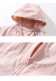 Riolio  Hooded Summer Jacket for Men Sun Protection Thin Outdoor Jackets Women Sunscreen Solid Color Unisex Couple Tops Men Clothes