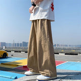 Riolio Spring and Autumn Fashion Brand Japanese Retro Workwear Straight Tube Wide Leg Loose and Versatile Handsome Men's Casual Pants