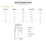 Riolio  Classic Baggy Men's Raw Jeans Calf-Length Summer Fashion Black Casual Loose Wide Leg Washed Denim Pants High Quality Clothes