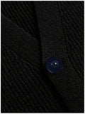 Riolio New Luxury Casual Men Sweater Vest Leisure Trendy Knit V Neck Button-down Solid Color Sleeveless Cardigan Retro Basic Waistcoats