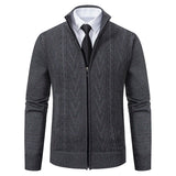 Riolio autumn and winter new cashmere padded warm casual men's knitted sweater coat