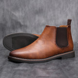 Riolio 40~46 Men Chelsea Boots Brand Retro Comfortable Fashion Men Boots