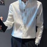 Riolio  Long Sleeve Shirt Trendy and Handsome Men's Top