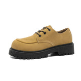 Riolio  Men's Big Head American Retro Thick-Sole High Casual Shoes Four Season New Soft-Sole Non-Slip Outdoor Joker Sports Walking Shoes