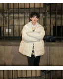 Riolio Winter high street Korean style men and women trendy design thick jacket for couples loose fitting Harajuku retro casual top y2k