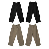 Riolio  Mens Suit Trousers Classic Commuter Casual Trousers Autumn Business Daily Office Simple Straight Trousers Men'S Clothing