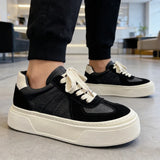 Riolio  Spring New Men's Leather German Trainers | Platform Non-Slip Wear-Resistant Casual Athletic Skate Shoes