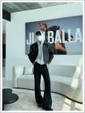 Riolio American Street High-end Coat Trendy Leather Jacket Korean Elegant 2025 Spring Men's New PU Lapel Slim Loose Jacket Aesthetic