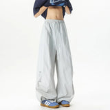 Riolio Unisex Pants Wide Leg Athletic Lounge Pants Spring Summer Lightweight Stretch Waist Casual Sportswear Joggers Loose Thin Comfort
