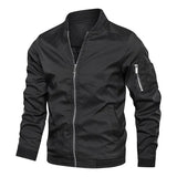 Riolio Men's Bomber Zipper Jacket Male Casual Streetwear Hip Hop Slim Fit Pilot Baseball Coats Men Clothing