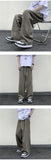 Riolio Summer/Autumn Plaid Pants Men Loose Casual Straight Trousers for Male/Female Harajuku Hip-hop Streetwear Wide-leg Mopping Pants