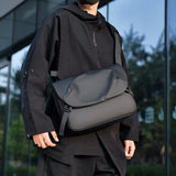 Riolio  Minimalist Black Men's Shoulder Bag Male High Quality Waterproof Briefcase Crossbody Bag Business Style Messenger Bags for Men