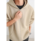 Riolio  Jacket Mens 2025 Fall New Hooded Jacket Streetwear Trendy Outerwear Innovative Fabric Casual Coat Urban Style Lightweight