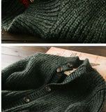 Riolio American High-end Knit Cardigan Men's Stand Collar Sweater Cardigan Korean 2025 New Spring Autumn New Sweater Button Jacket Chic