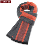 Riolio  Luxury Scarf Man Winter Warm Wool Scarf For Men Cashmere Scarves Casual Plaid Male Long Pashmina Outdoor Shawls Man Muffler Gift