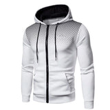 Riolio  Autumn and Winter New European and American Solid Color Fleece Sweater Pants Men's Casual Zipper Sports Hat Set