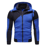 Riolio Men Hooded Fleece Zip Hoodie Men Thick Solid Color Sweatshirt Mens Casual Hoodies Sportswear Hooded Sweatshirts
