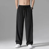 Riolio  Thin Casual Pants Ice Silk Breathable Loose Quick-drying Large Size Youth Straight Sports Pants