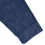 Riolio  Cross-border men's corduroy retro loose casual outdoor long-sleeved patch polo bottoming shirt