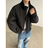 Riolio  American flight jacket men's autumn baseball Jacket Men Stand Collar Thick Bomber Jacket Mens Casual Zip Up Short Jacket