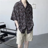 Riolio  Men Clothing Summer Fashion Vintage Print Cuban Collar Hawaiian Beach Shirts Streetwear Casual Harajuku Short Sleeve Loose Tops